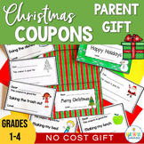 Christmas Coupons - Parent Gift - No Cost Gift Templates