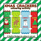 Christmas Cracker Bookmarks Coloring Activity