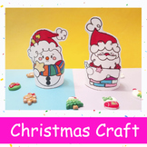 Christmas Paper Craft | Santa + Snowman Templates