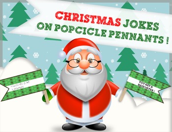 Download Christmas Craft Activity Christmas Joke Popsicle Pennants By Holiday Teacher PSD Mockup Templates