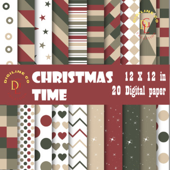 Preview of Christmas Advent Digital paper crafts classroom bulletin board activities middle
