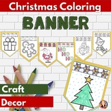 Christmas Craft Coloring Activity to Make a Holiday Banner