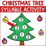 Christmas Craft Counting Syllables Activity Kindergarten F