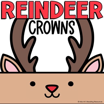 Preview of Christmas Activities Reindeer Hat Craft for Kindergarten | Reindeer Crown Craft
