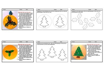 Download Christmas Craft For Pre K Kindergarten Christmas Tree And Holly Leaves 3D SVG Files Ideas | SVG, Paper Crafts, SVG File