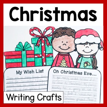 Preview of Christmas Writing Crafts | No Prep December Writing Prompts
