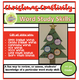 Christmas Craftivity Word Study Skills