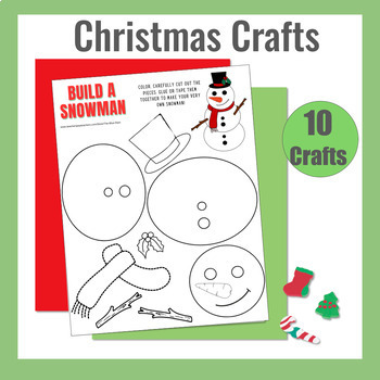 Preview of Christmas Crafts for Kids Grades K, 1, 2, and 3