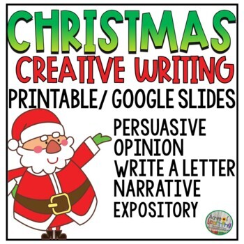 Preview of Christmas Daily Writing Activities | December Morning Work | Print and Digital