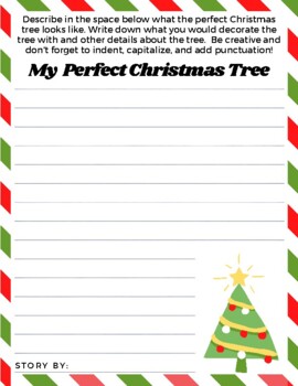 Christmas Creative Writing - My Perfect Christmas Tree | TPT