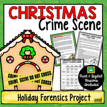 Preview of Christmas Crime Scene: Holiday Forensics Activity (Print and Digital)