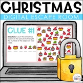 Christmas Critical Thinking Digital Escape Room Break Out Game