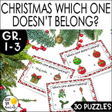 Christmas Critical Thinking | Which One Doesn't Belong? DI