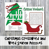 Christmas Crossword Puzzle and Word Search