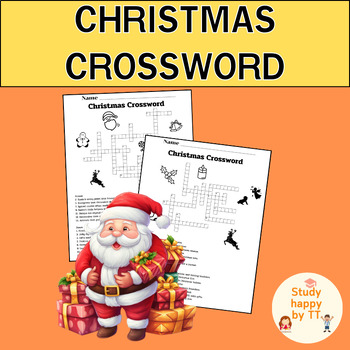 Preview of Christmas Crossword Puzzles Bundle | Grades 4-6