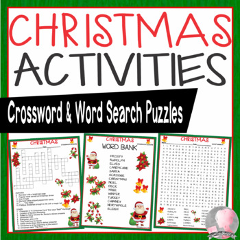 Christmas Activity Book for Kids Ages 4-8: 100 Pages of Word Search,  Crossword Puzzles, Spot the Difference, Maze, Connect the Dots, Scissor  Skills  Books by Those Thin Pancakes