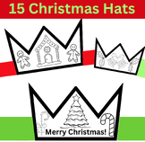 Christmas Crown Craft! Color + Decorate Winter / Christmas
