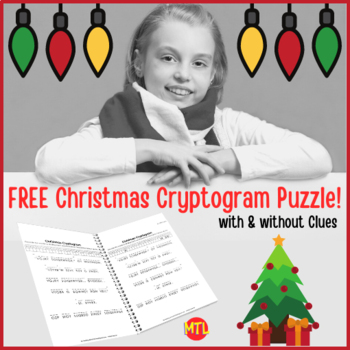 Christmas Cryptograms Worksheets Teaching Resources Tpt