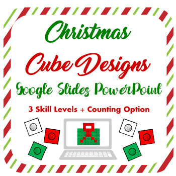 Preview of Christmas Cube Designs | Christmas Snap Cube Activity | Counting Cubes