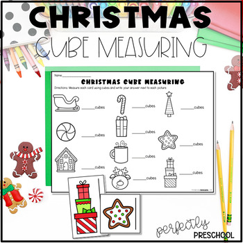 Back to School Cube Measuring Non-Standard Measurement for Preschool and  Kinder