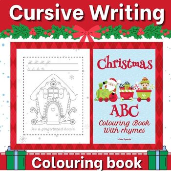 Preview of Christmas Cursive writing and rhymes