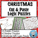 HOLIDAY THEMED CUT & PASTE LOGIC PUZZLES