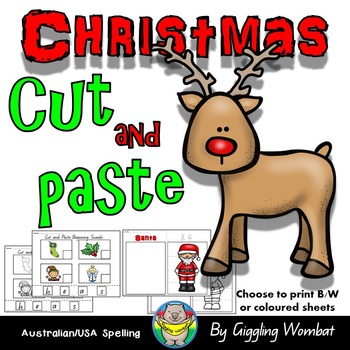 Christmas Cut and Paste by Giggling Wombat | Teachers Pay Teachers