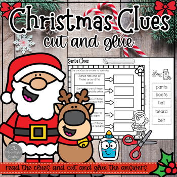 Christmas Cut and Paste Context Clues | Christmas Activity Pages