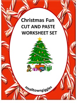 Preview of Christmas Cut and Paste Activities Special Education Morning Work Worksheets