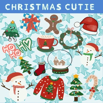 Preview of Christmas Cutie Clip Art By Munyaa
