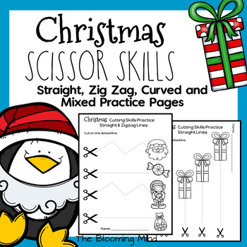Christmas Scissor Skills Activity Pack - Blooming Brilliant