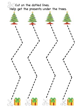 Christmas Cutting Practice Worksheets - Homeschool Share