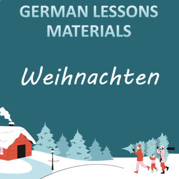 Preview of Christmas DAF PowerPoint Google Slides task. Santa's December for German lessons