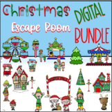 Christmas DIGITAL Escape Room BUNDLE No Prep!