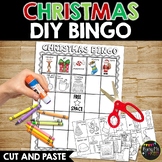 Christmas Bingo DIY DO IT YOURSELF Santa Rudolph Gingerbre