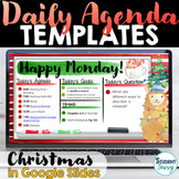 Christmas Daily Agenda Template Daily Schedule Google Slides 