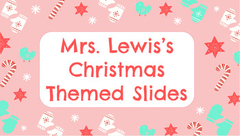Preview of Christmas Daily/Weekly slides! - FREE for a limited time -