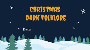 Preview of Christmas - Dark folklore Comprehension & Storytelling Lessons (No-Prep)