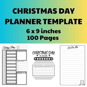 Preview of Christmas Day Planner Template / Editable in Canva
