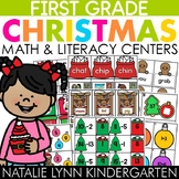 Christmas December 1st Grade Centers Low Prep Math and Lit