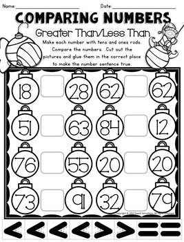 Christmas Worksheets for First Grade by Sweet Sensations | TpT