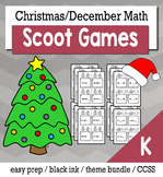 Christmas December Kindergarten {Scoot Game/Task Cards} Ma