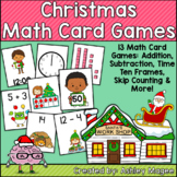 Christmas December Math Card Games: 13 Games for Addition,