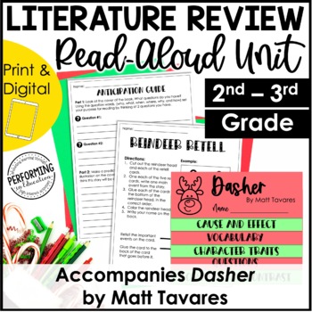 Preview of Christmas & December Read-Aloud Unit | Use With Book Dasher | 2nd-3rd Grade