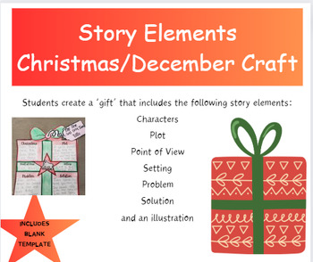 Preview of Christmas/December Themed Story Elements Craft