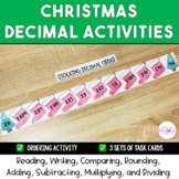 5th Grade Christmas Printable Decimal Activities