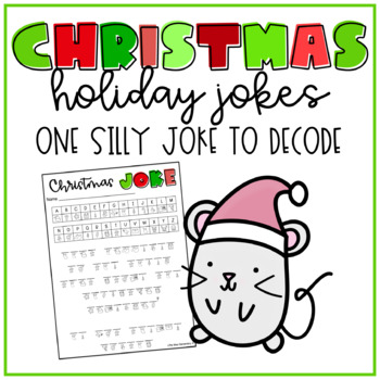 Christmas Decoding Activity | Holiday Jokes | No Prep | Freebie!