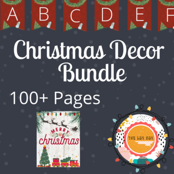 Christmas Decor Bundle by TheLoxBox | TPT