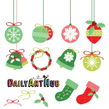 Robusto Detectar Premonición Christmas Decorations Clip Art - Great for Art Class Projects! by Daily Art  Hub