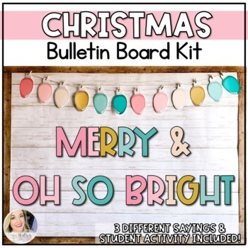 Preview of Christmas Decorations for the Classroom - Christmas Bulletin Board WITH Craft